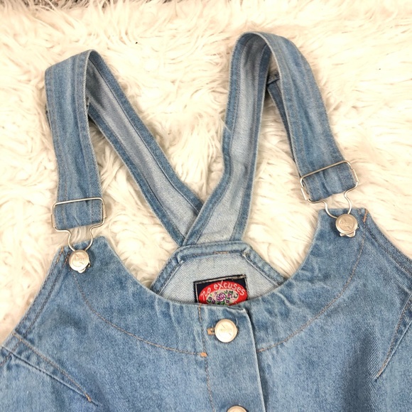 OVERALL DRESS DENIM BUTTONS FRONT SIZE SMALL - Picture 7 of 9
